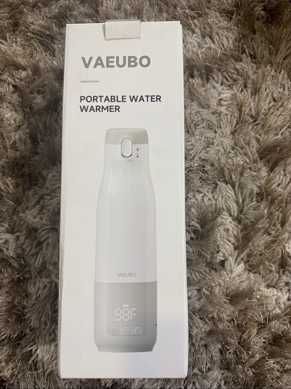 VAEUBO Portable Water Warmer - White and Light Gray